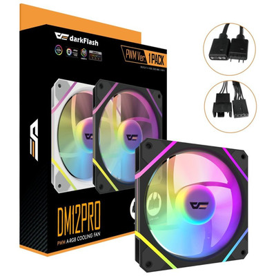 VENTILADOR AUXILIAR DM-12 120 PRO A-RGB NEGRO DARKFLASH (Espera 4 dias)